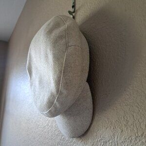Vintage-Inspired Gray Newsbot Cap One Size